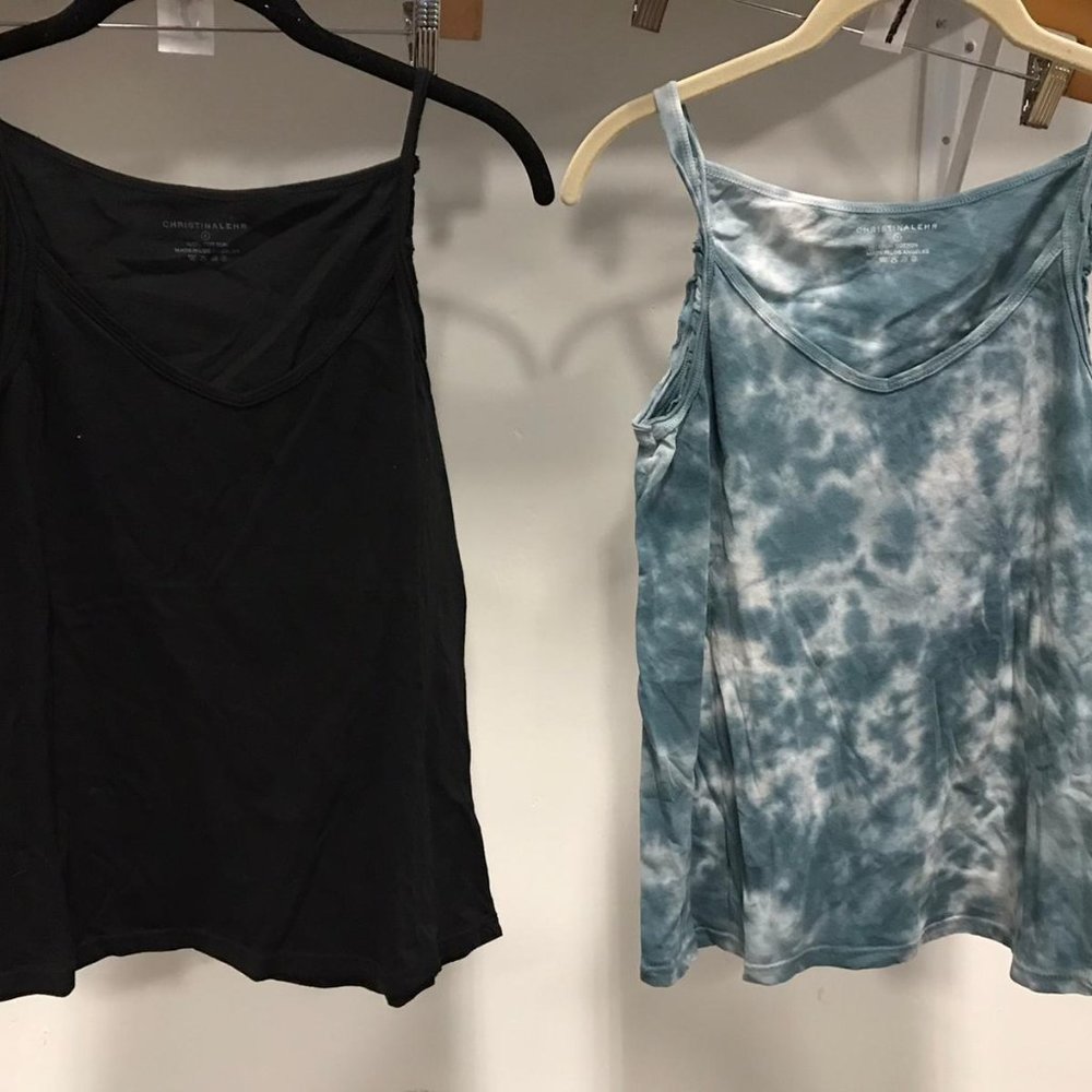 NWT CHRISTINA LEHR 2PC BUNDLE tank top tee t shirt